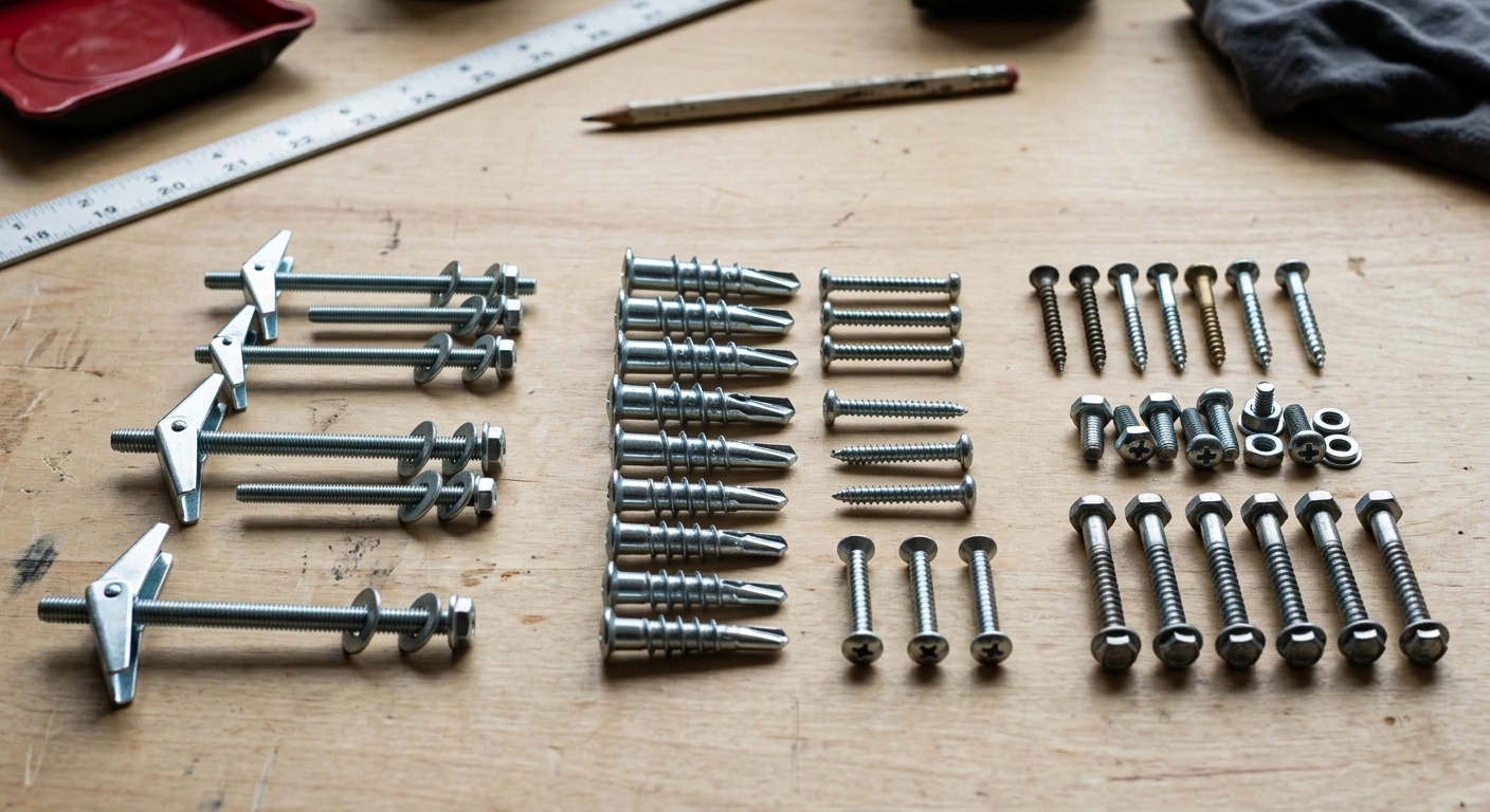 Wall Anchors: Toggle Bolts, Drywall Anchors & Stud Screws